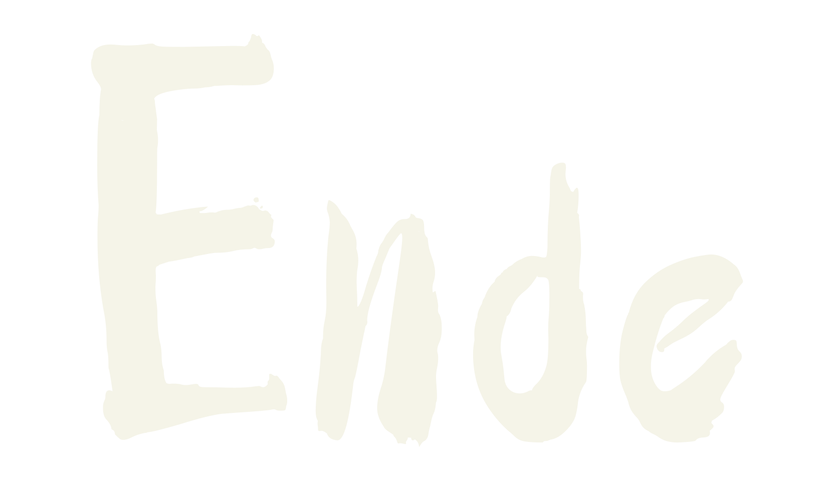 Ende, script font preview