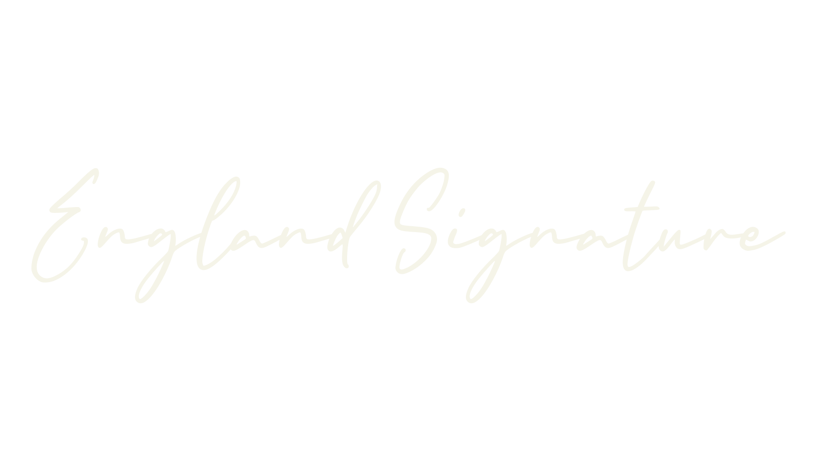 England Signature, fashion script font preview
