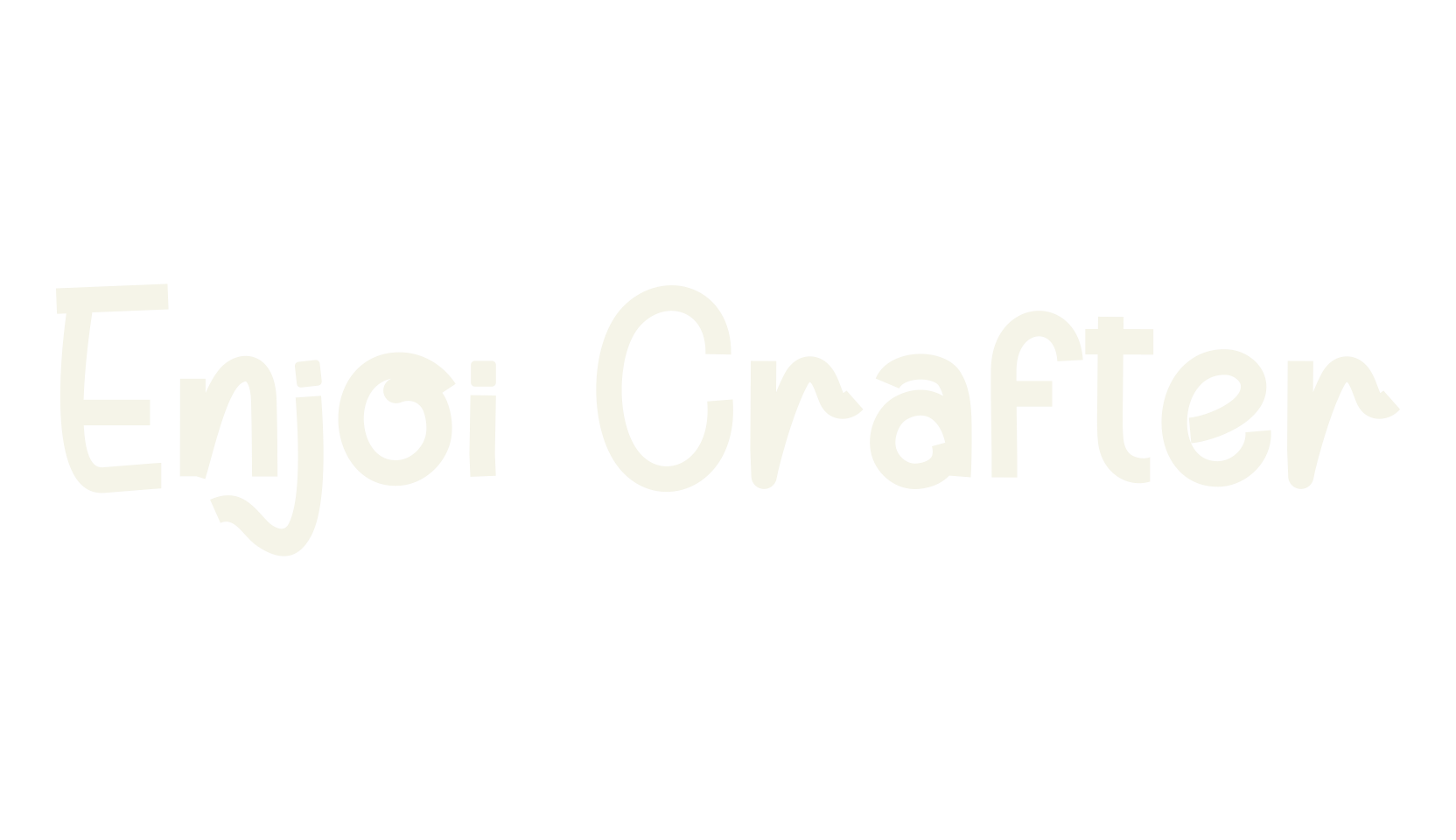 Enjoi Crafter, cute font preview