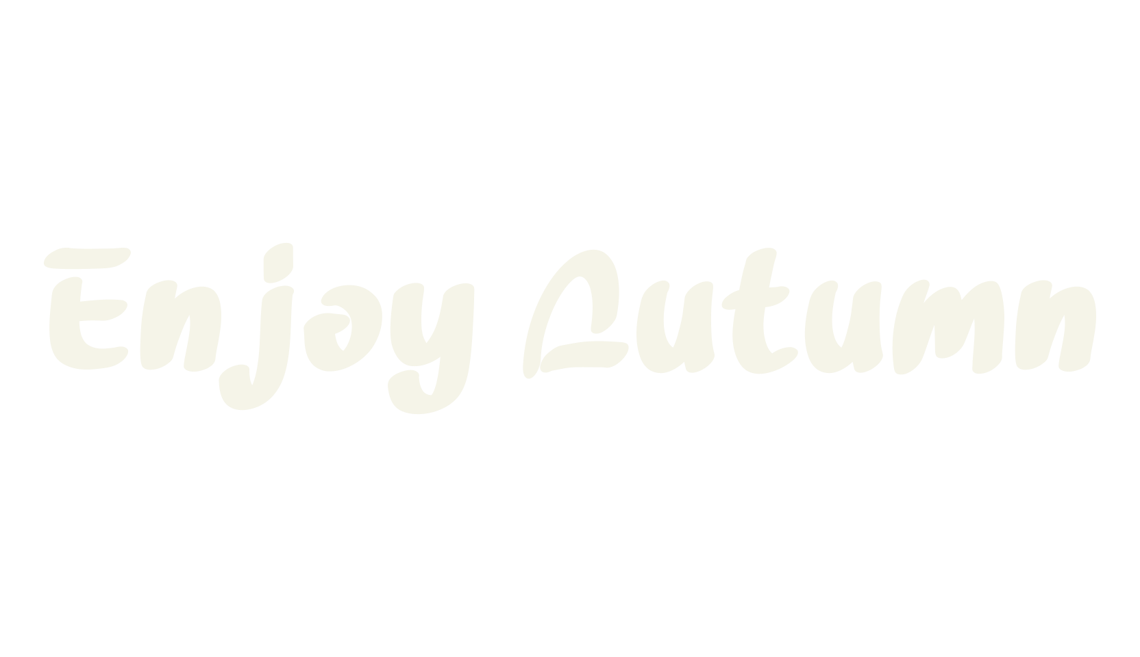 Enjoy Autumn, fancy font preview