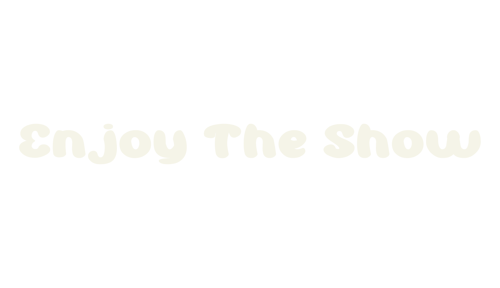 Enjoy The Show, display market font preview