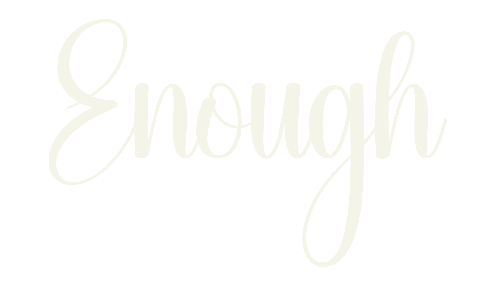 Enough, calligraphy font preview