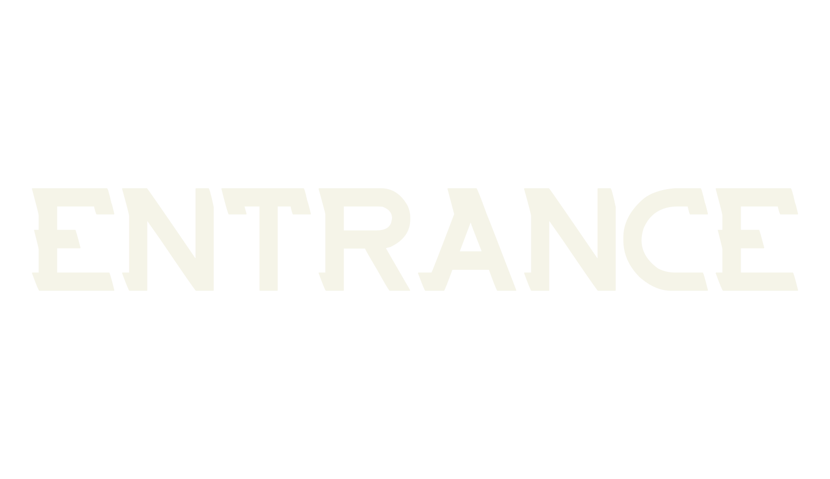 ENTRANCE, fantasy font preview