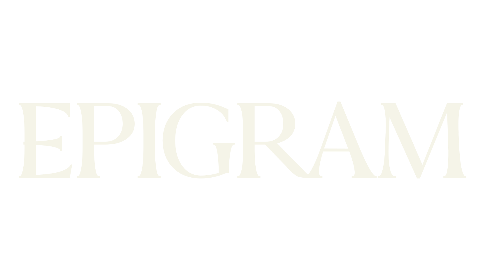 EPIGRAM, serif font preview