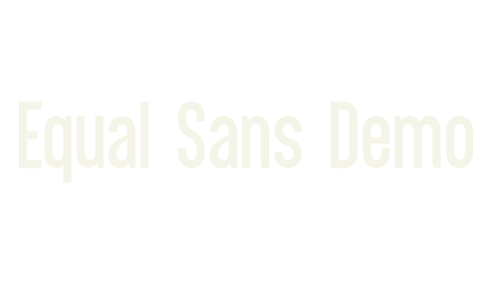 Equal Sans Demo, sans font preview