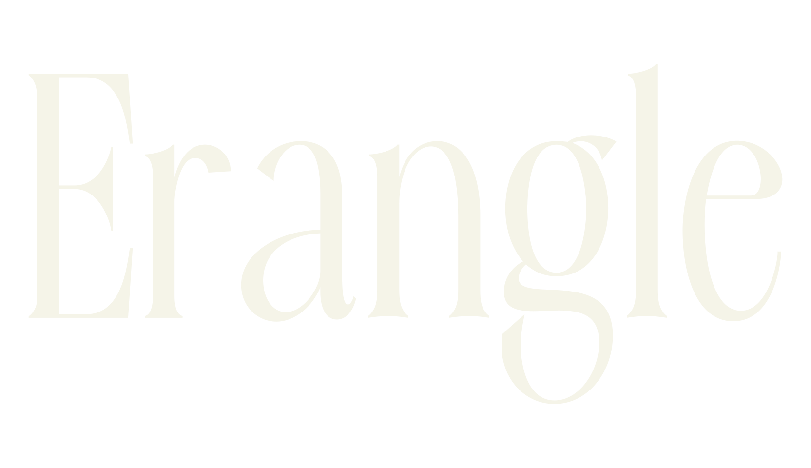 Erangle, magazine font preview