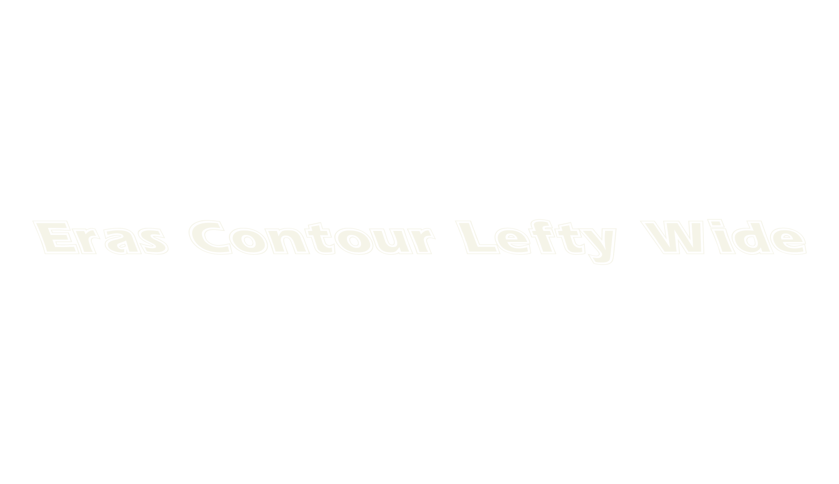 Eras Contour Lefty Wide, outline font preview