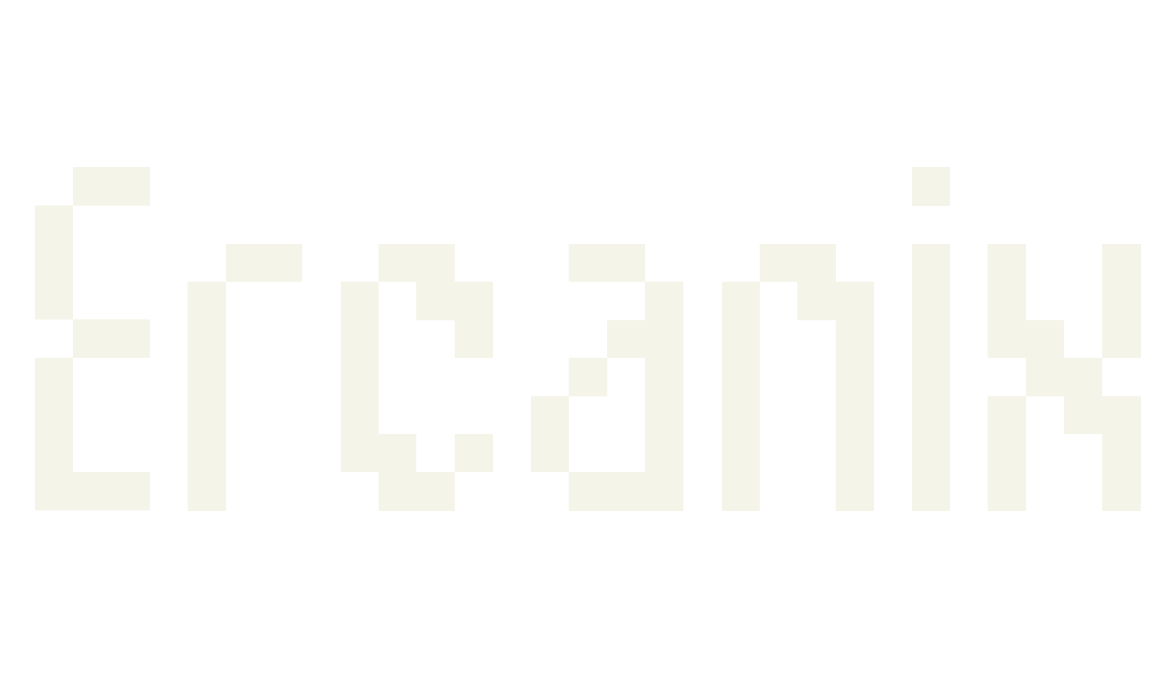 Ercanix, pixel font preview