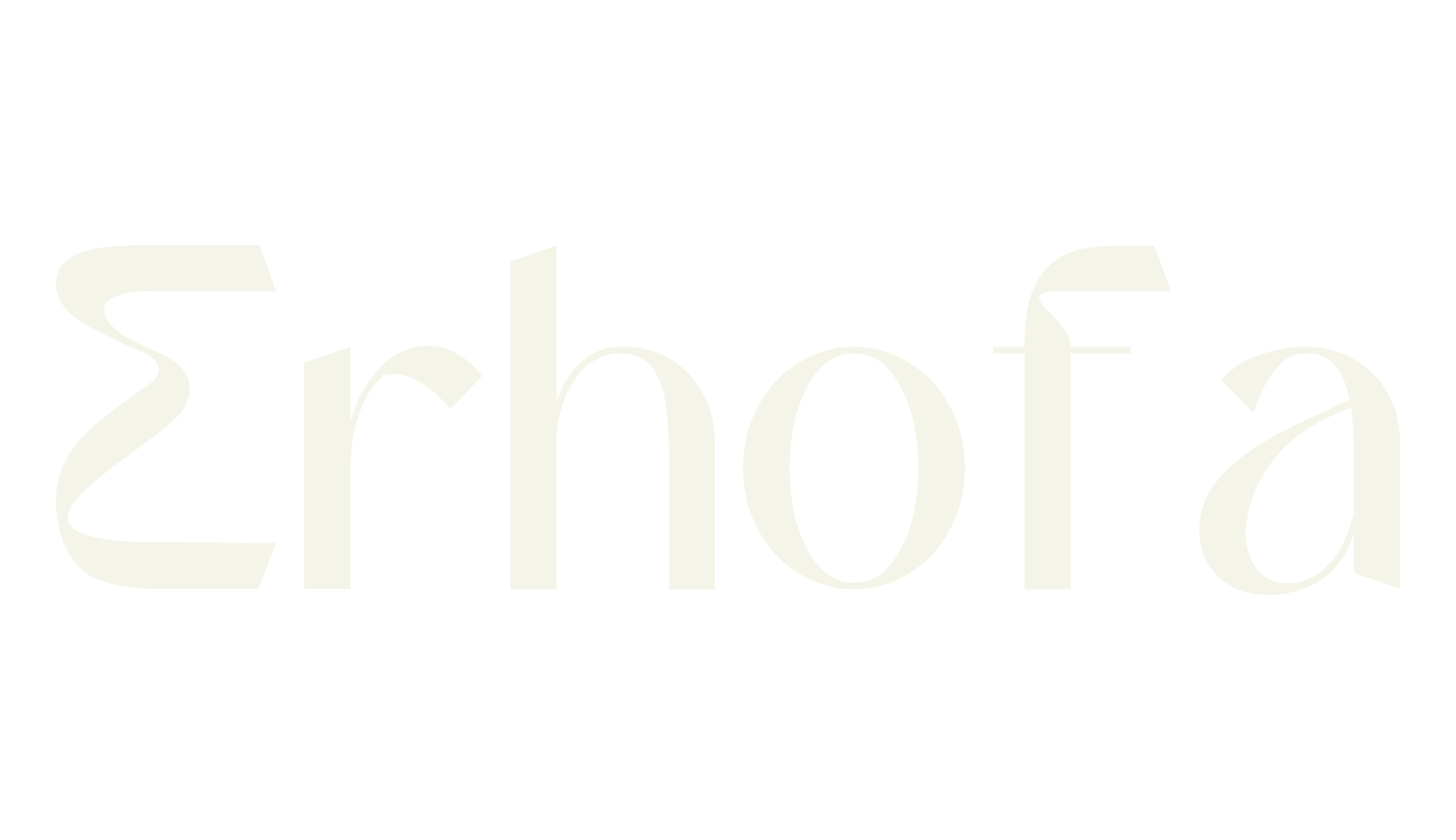 Erhofa, sans serif font preview