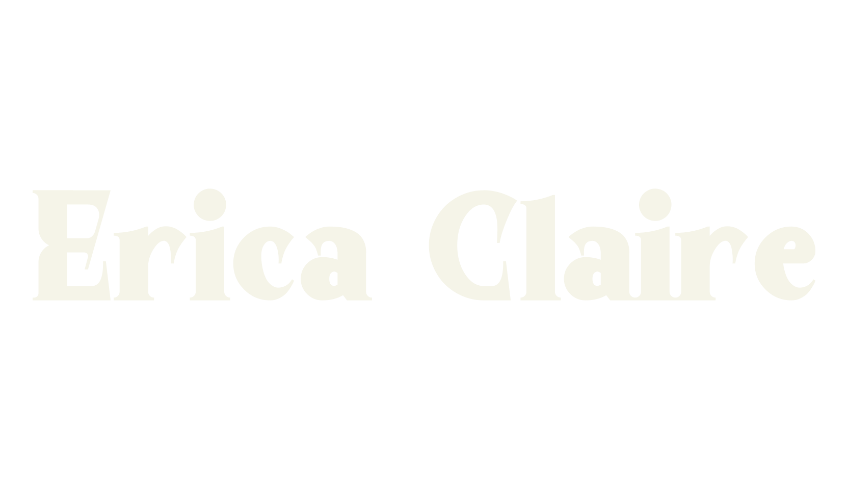 Erica Claire, cafe font preview