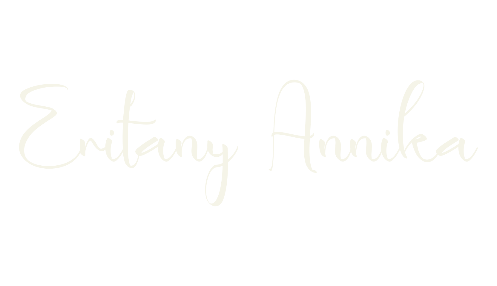 Eritany Annika, calligraphy font preview