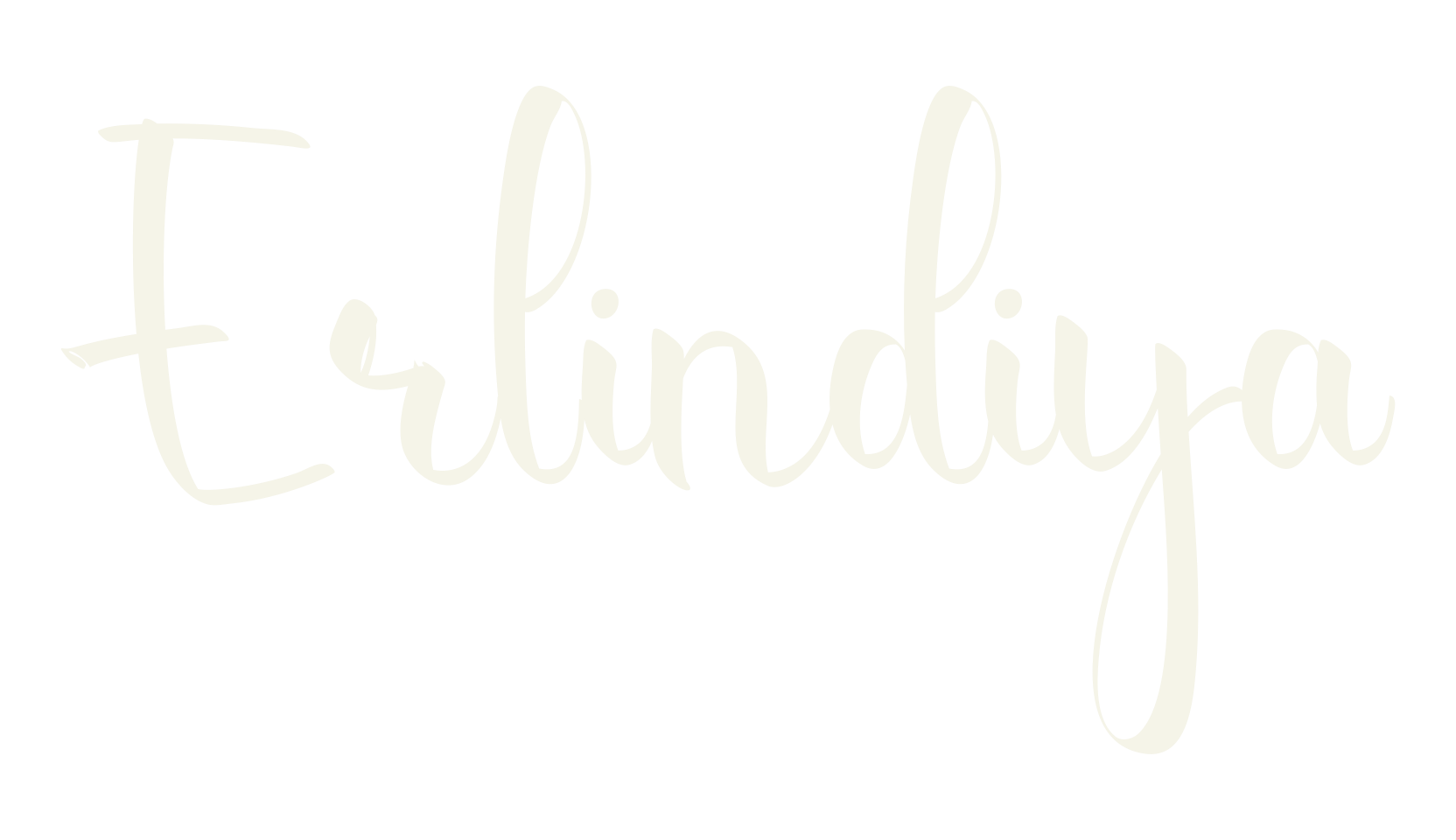 Erlindiya, cursive font preview