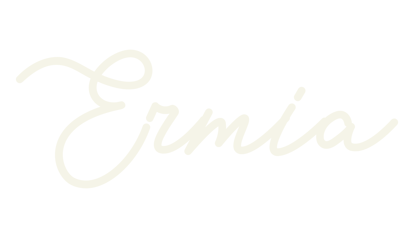 Ermia, cursive font preview