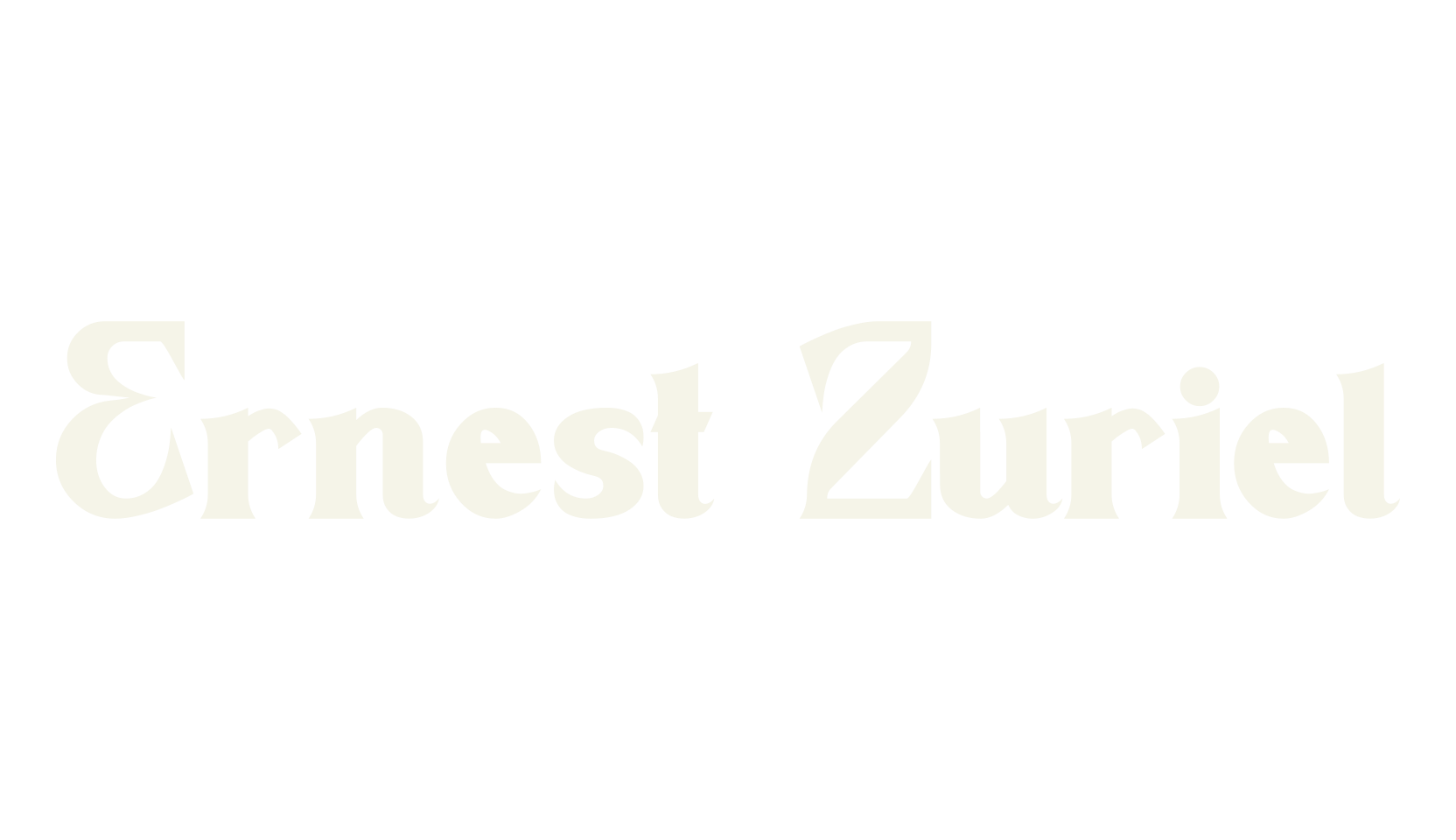 Ernest Zuriel, signage font preview