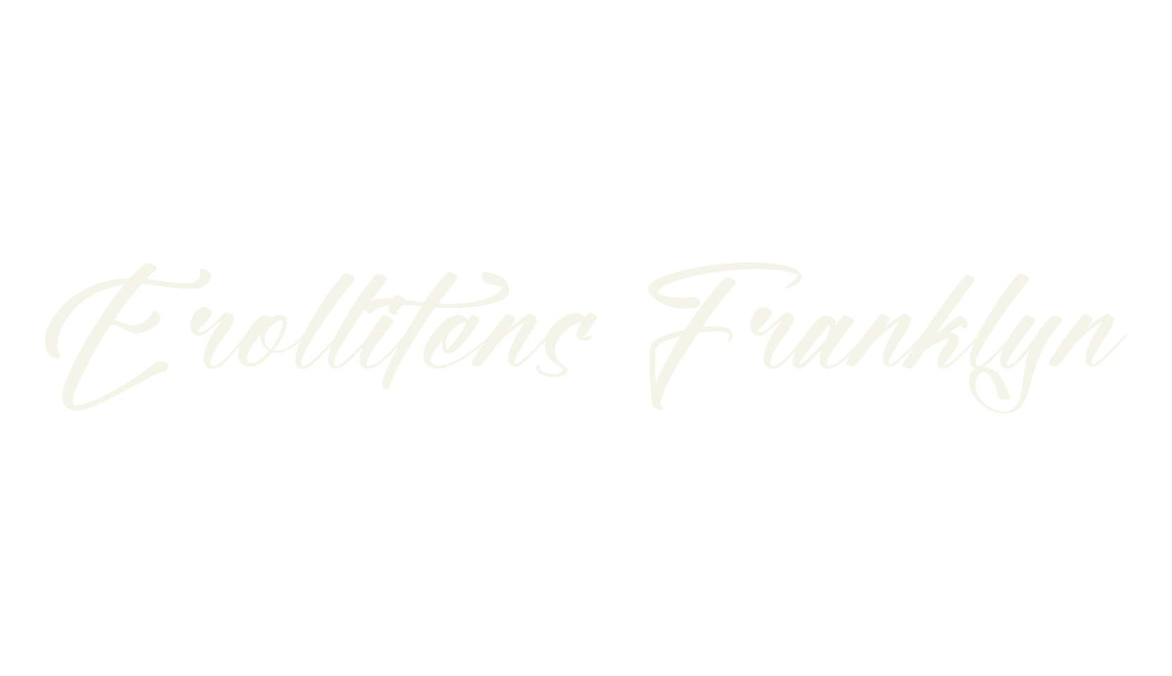 Erollitens Franklyn, script font preview