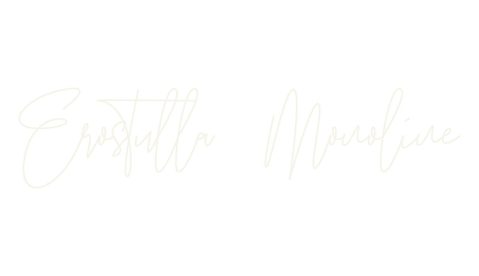 Erostulla Monoline, cursive font preview