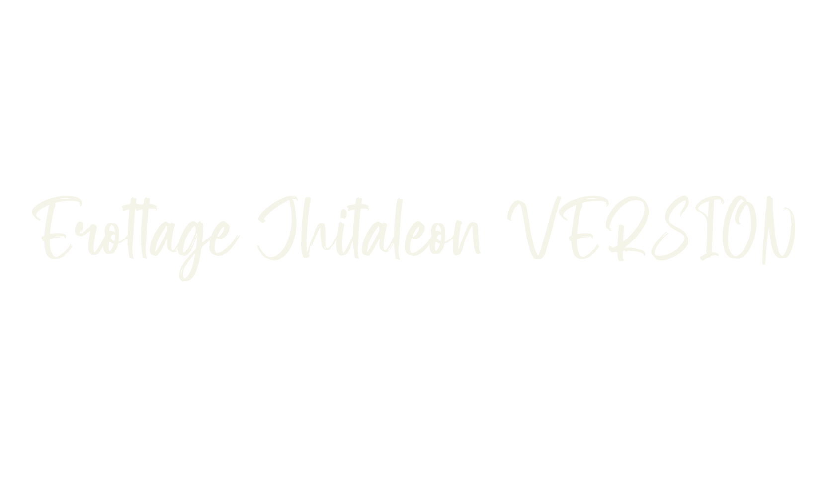 Erottage Jhitaleon VERSION, script font preview