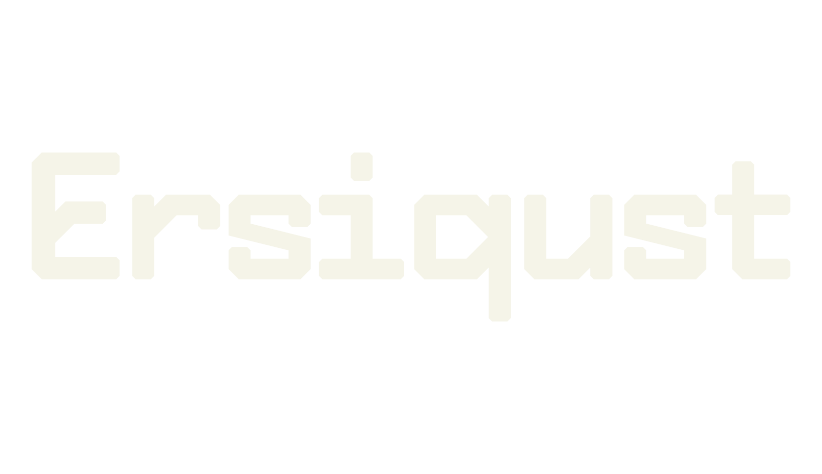 Ersiqust, robotic font preview