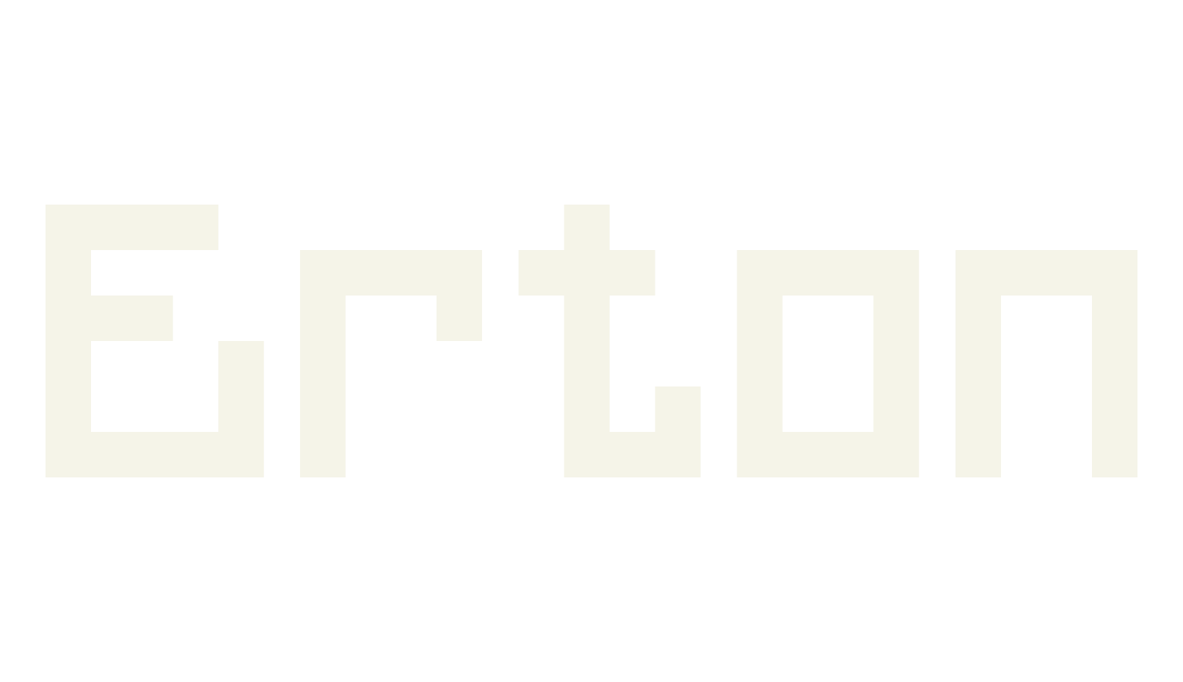 Erton, pixel font preview