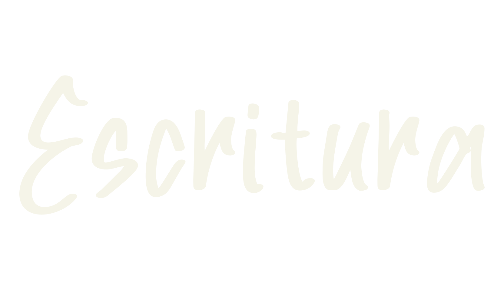 Escritura, cursive font preview