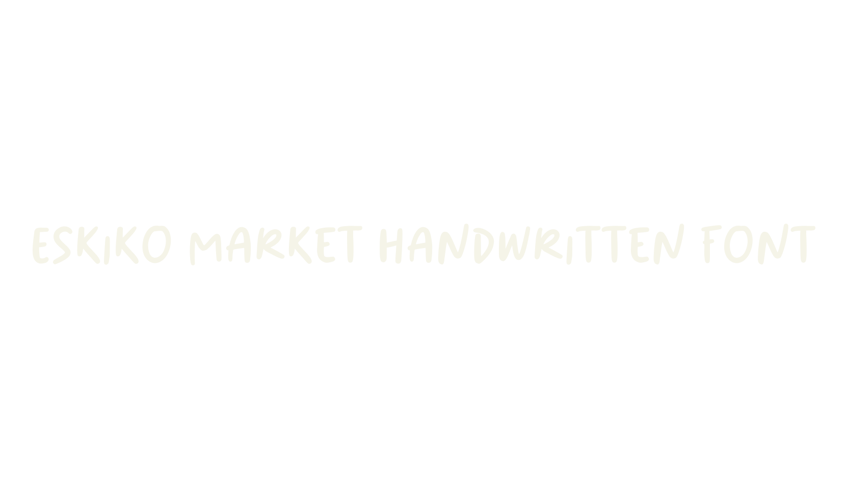 Eskiko Market Handwritten Font, handwriting font preview