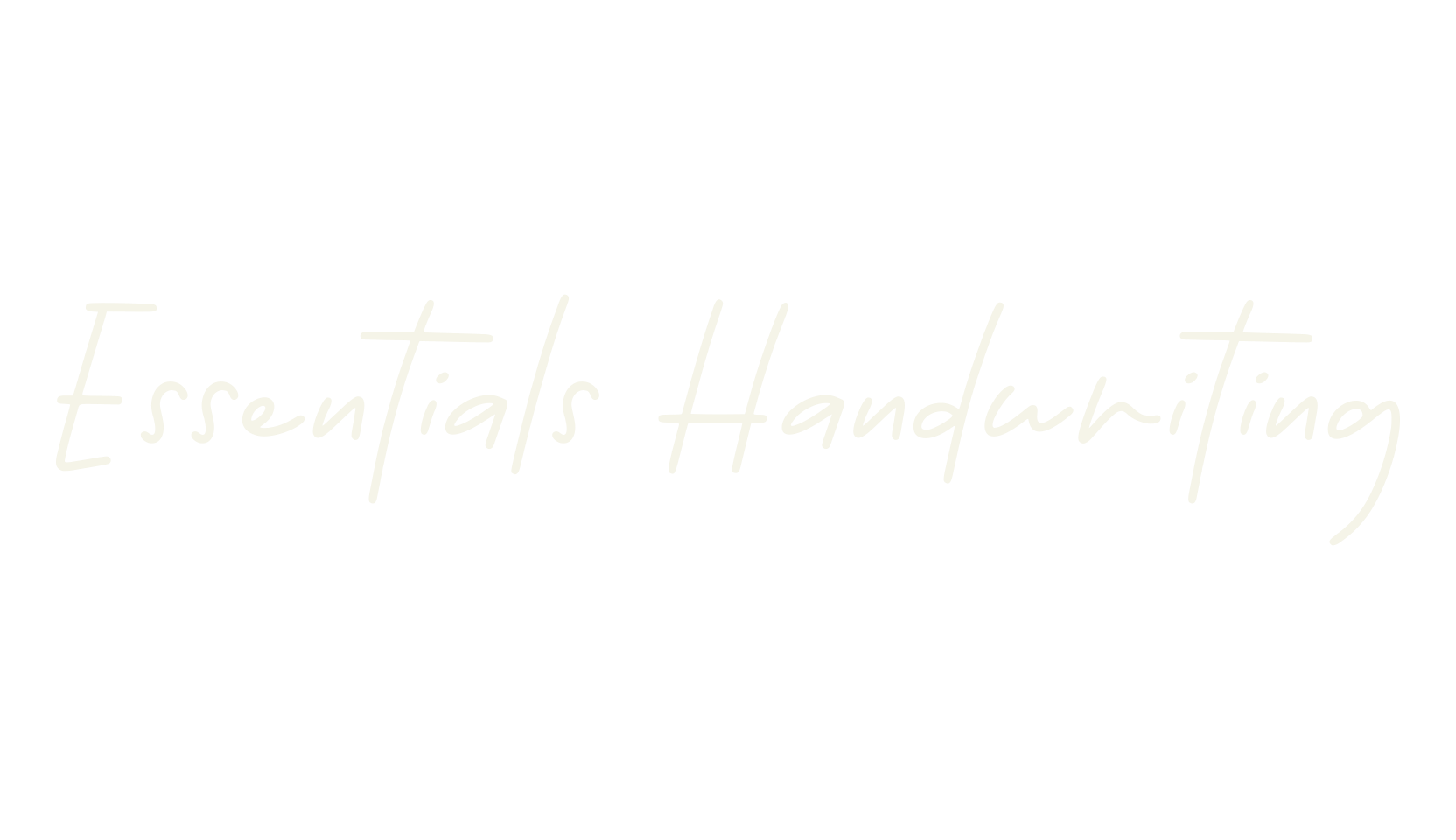 Essentials Handwriting, handwriting font preview