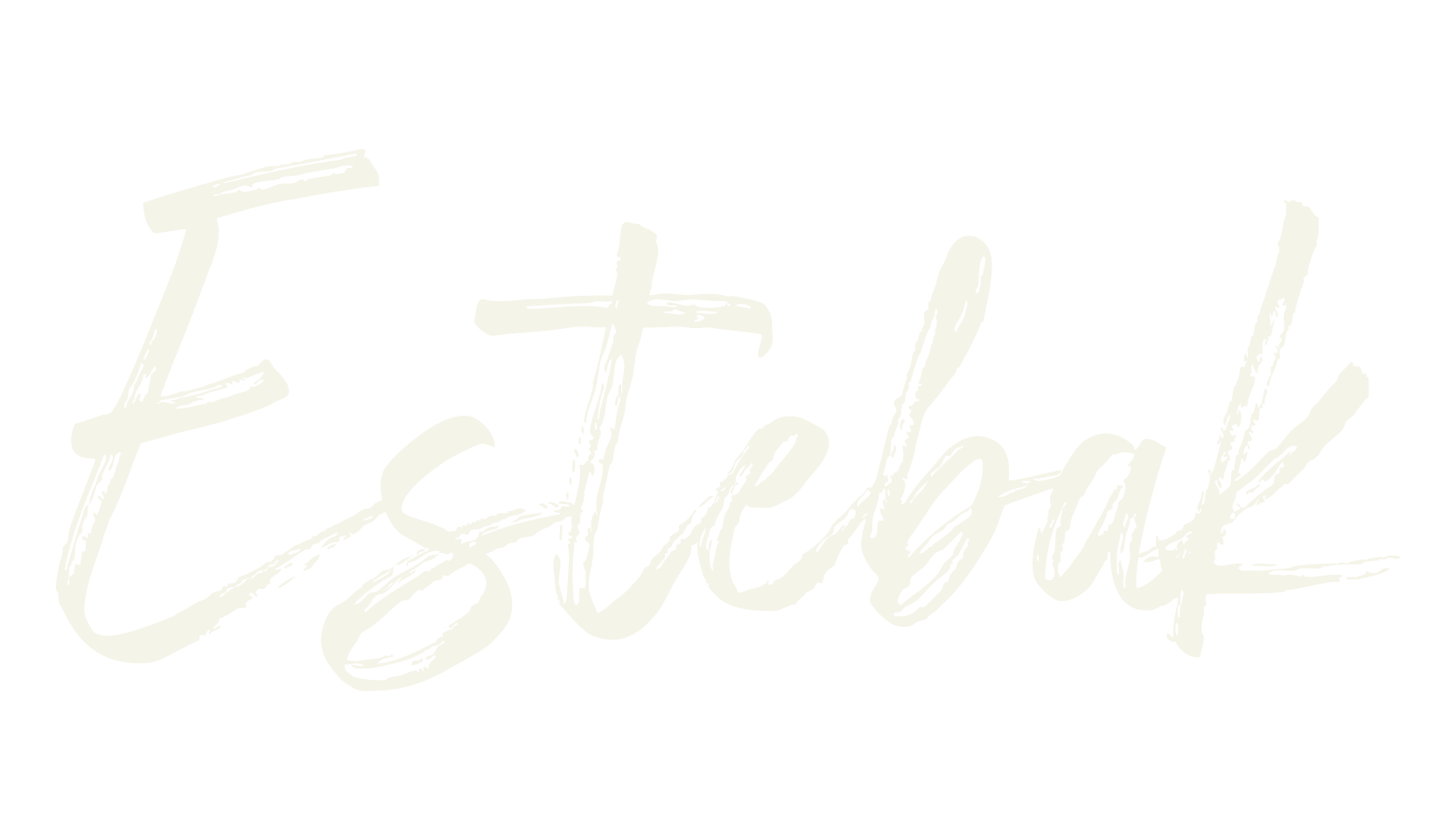 Estebak, script font preview