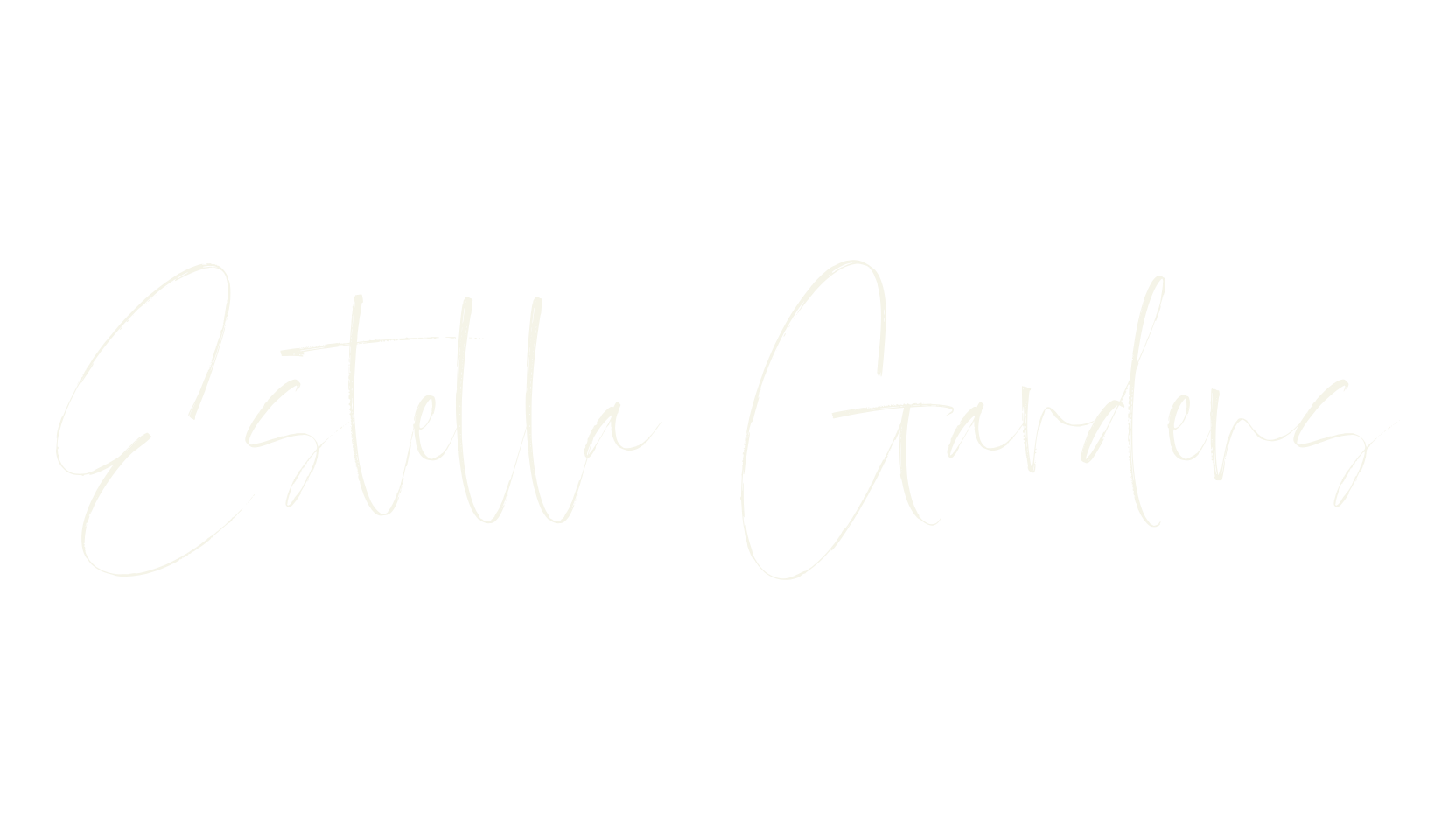 Estella Gardens, hand drawn font preview