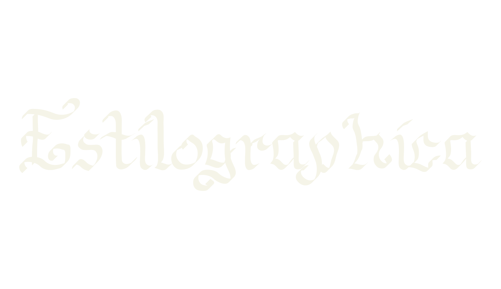 Estilographica, gothic font preview