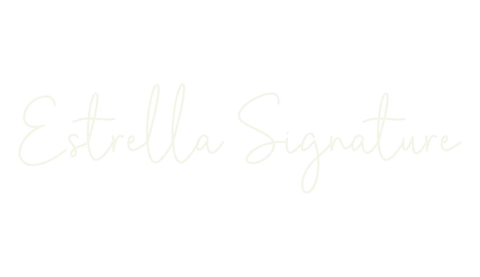 Estrella Signature, signature font preview