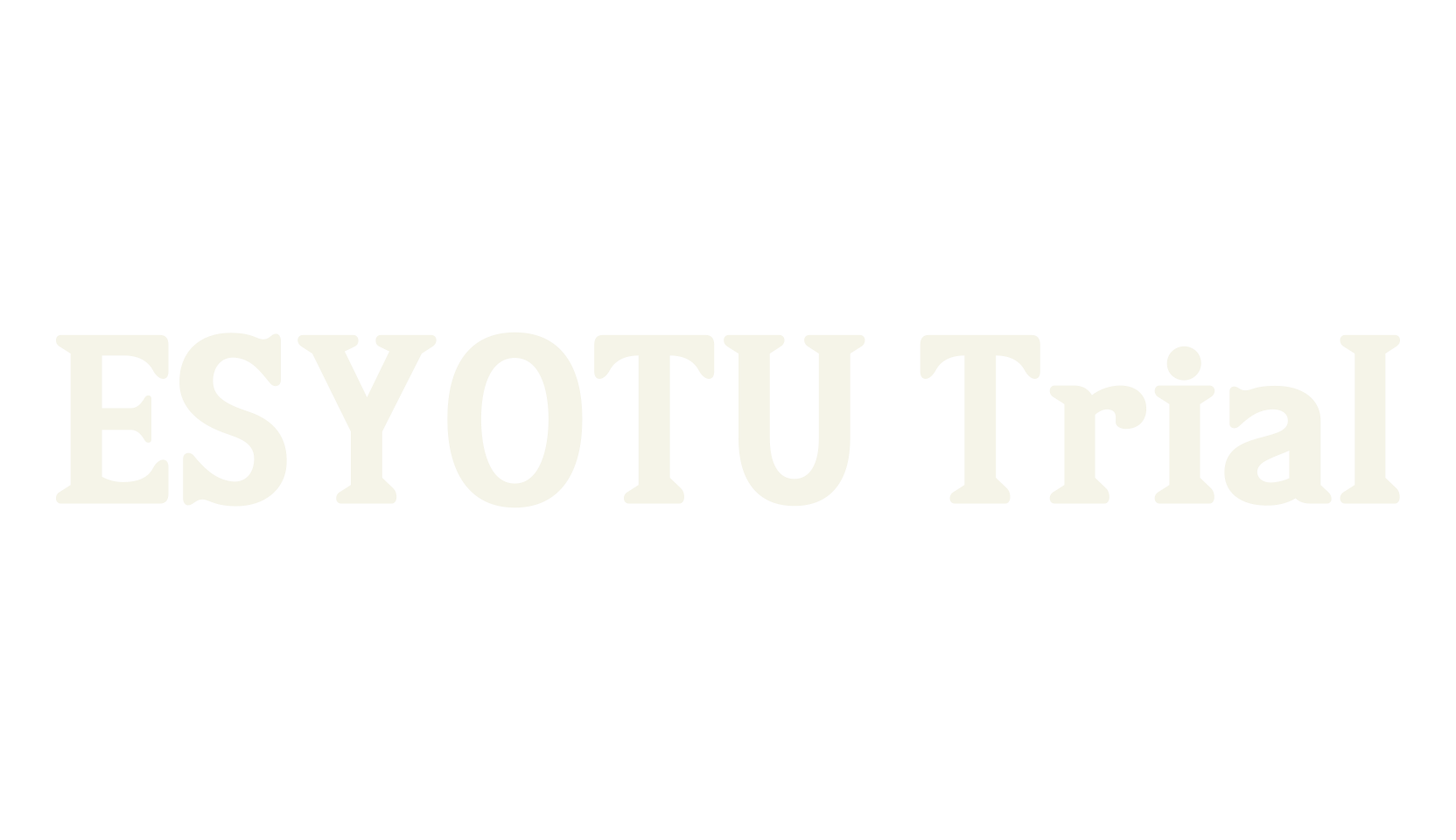 ESYOTU Trial, gaming font preview