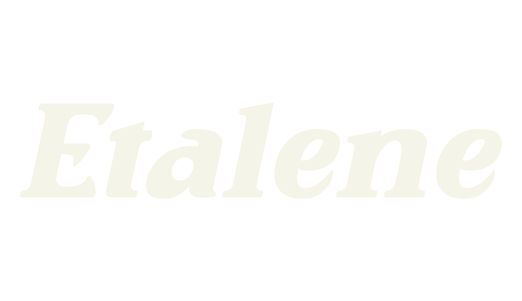 Etalene, retro font preview