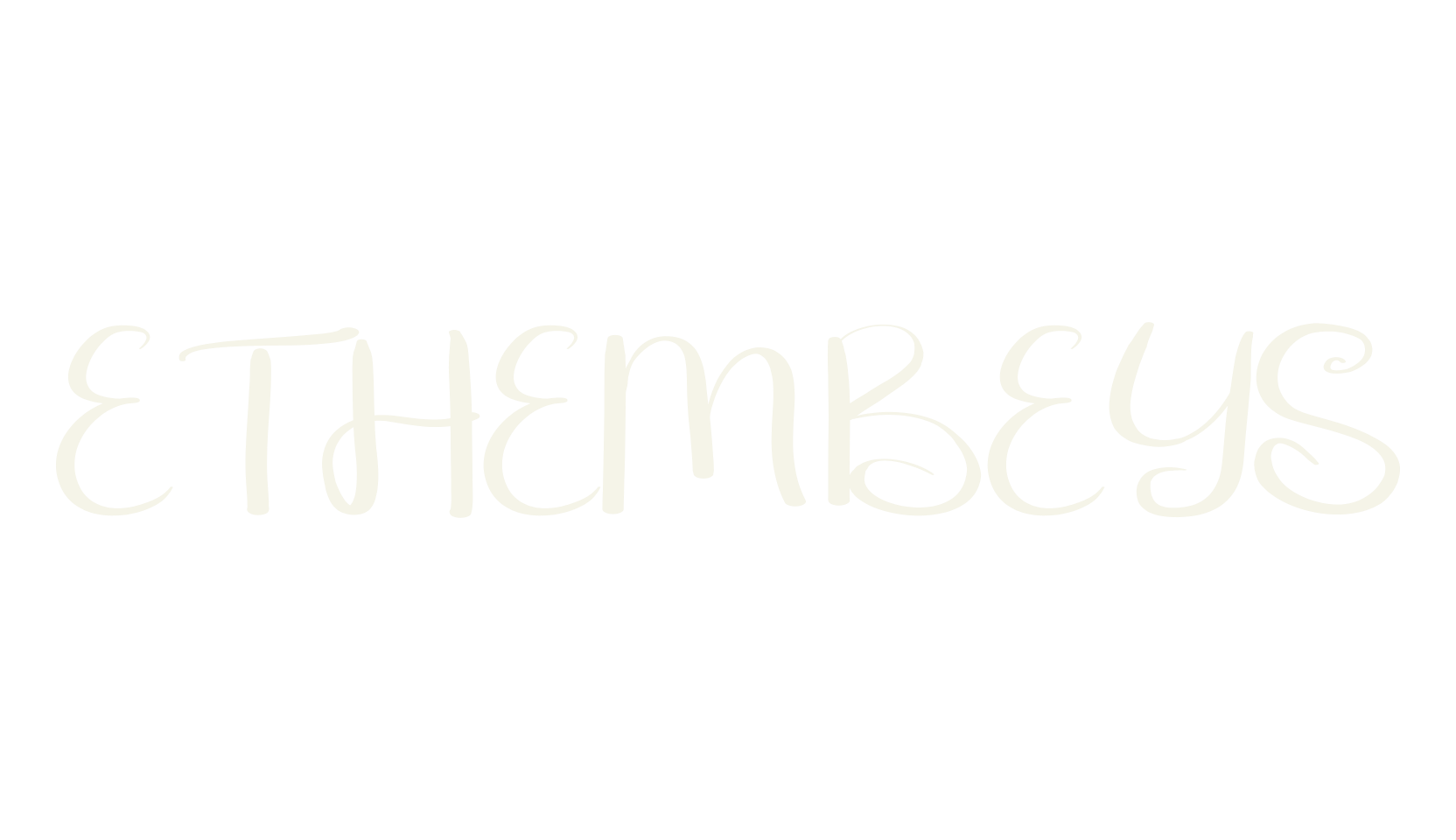 ETHEM BEYS, script font preview