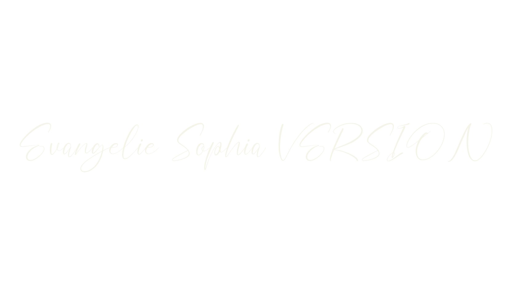 Evangelie Sophia VERSION, script font preview