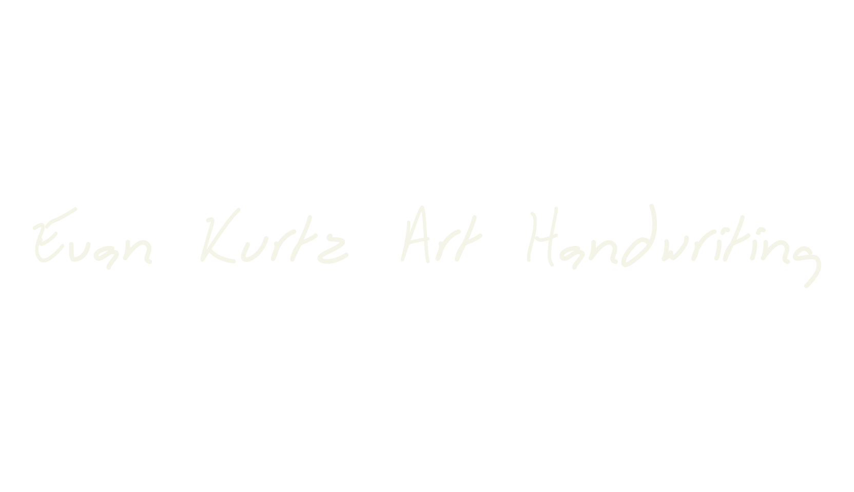 Evan Kurtz Art Handwriting, handwriting font preview