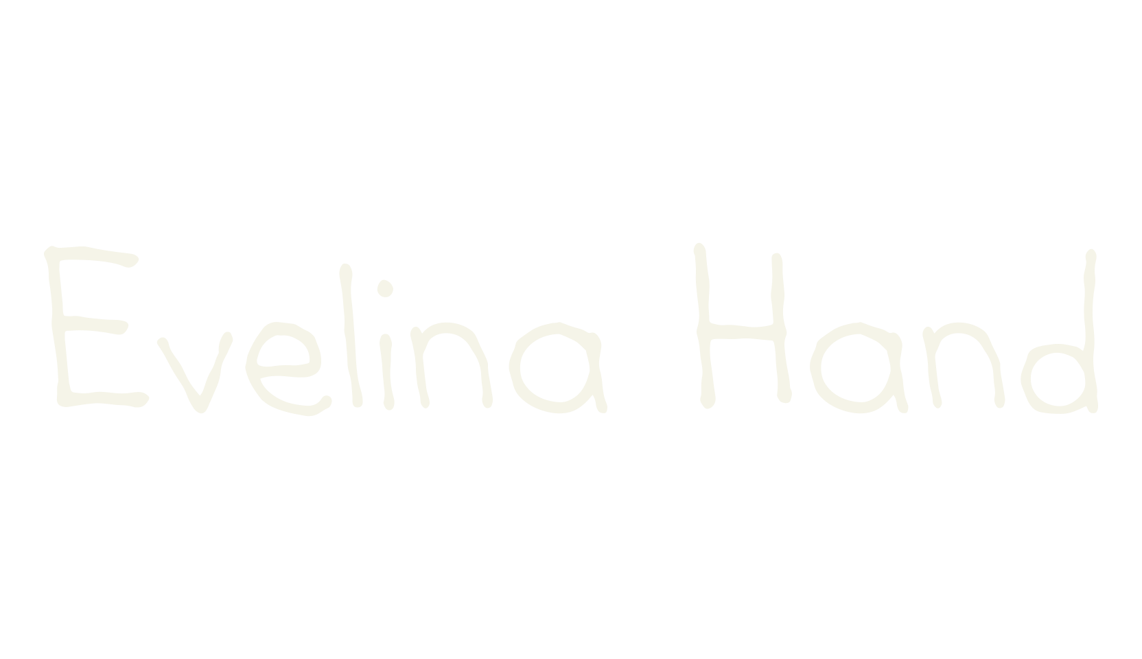 Evelina Hand, handwriting font preview