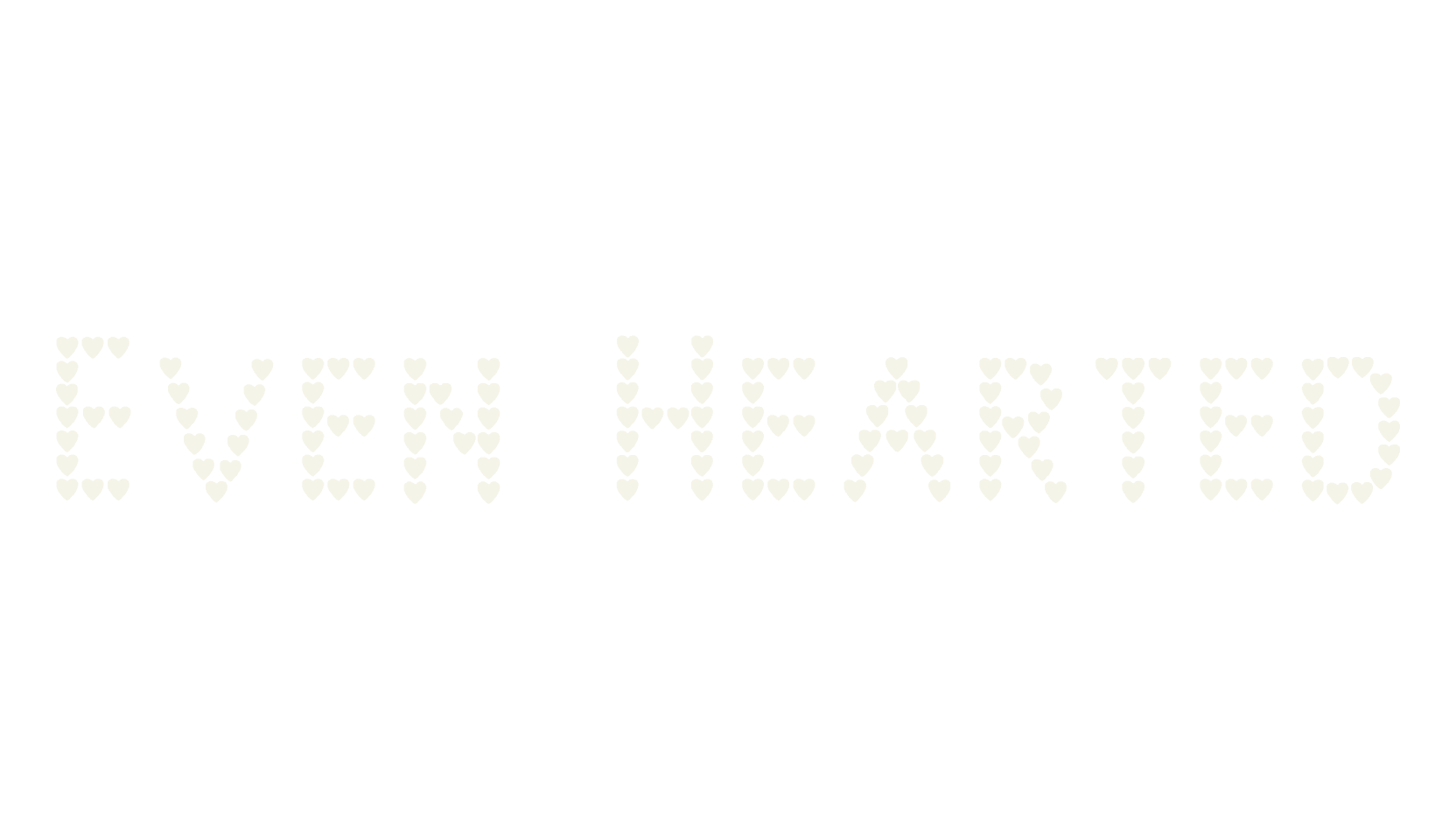 Even Hearted, display market font preview
