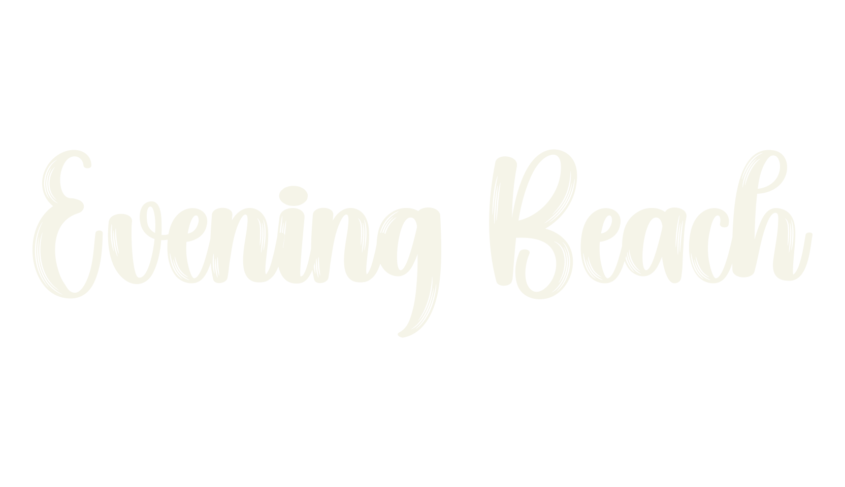 Evening Beach, fashion script font preview