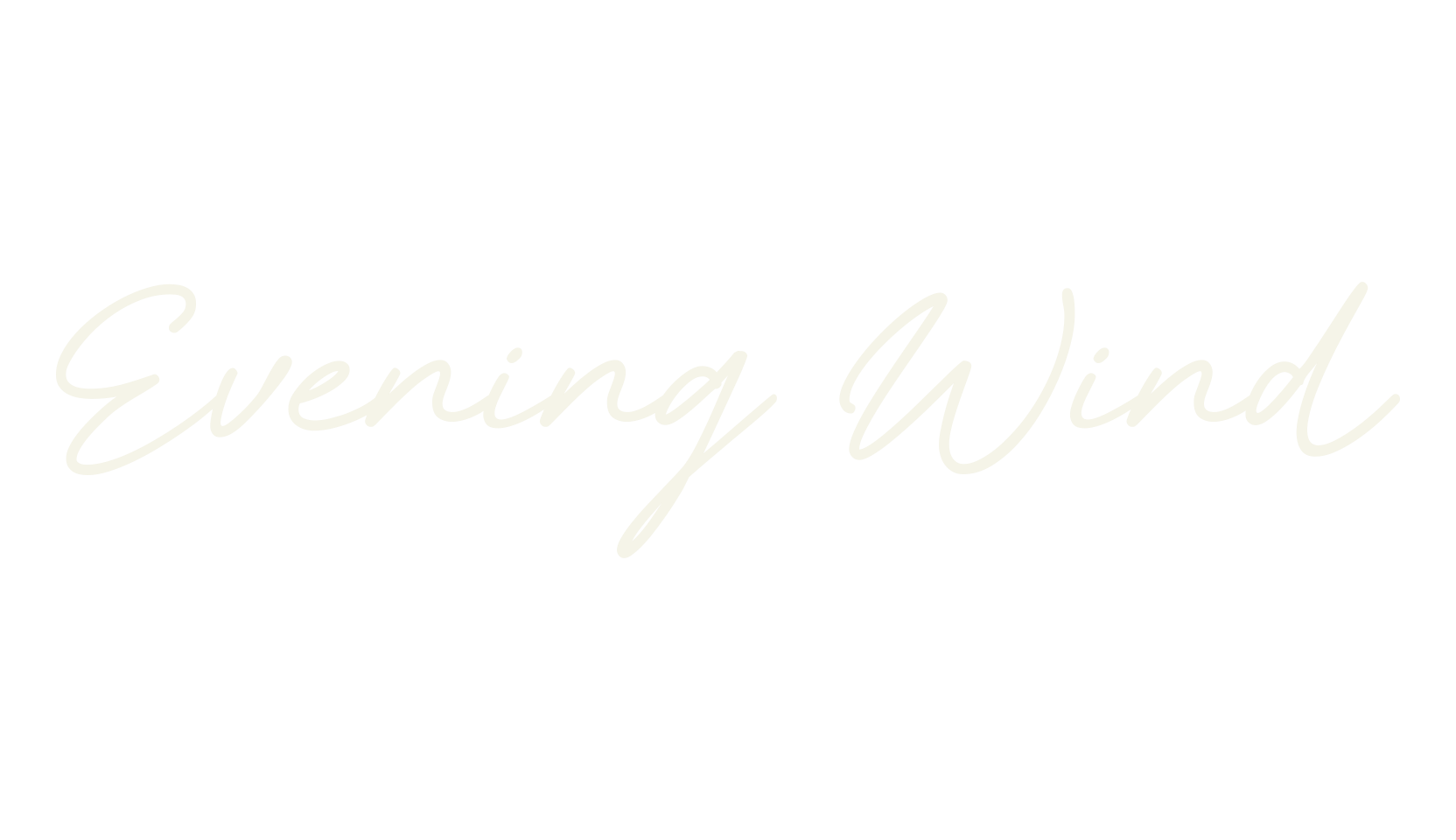 Evening Wind, fashion script font preview
