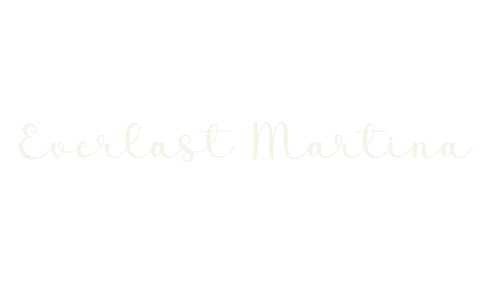 Everlast Martina, cursive font preview