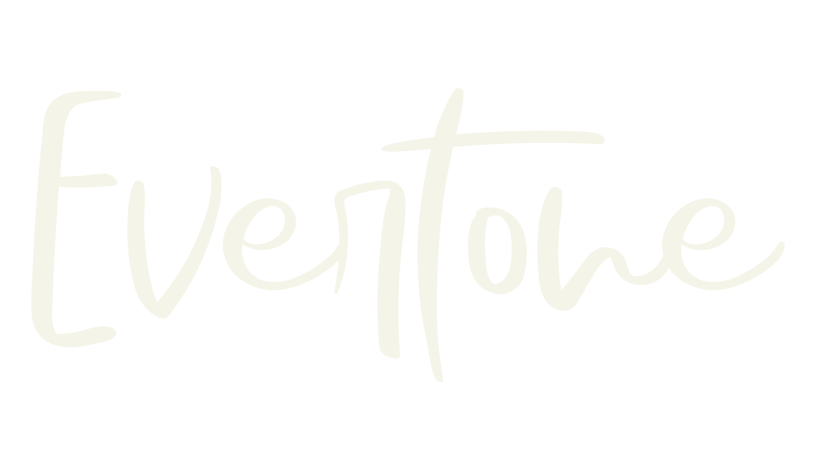 Evertone, cursive font preview
