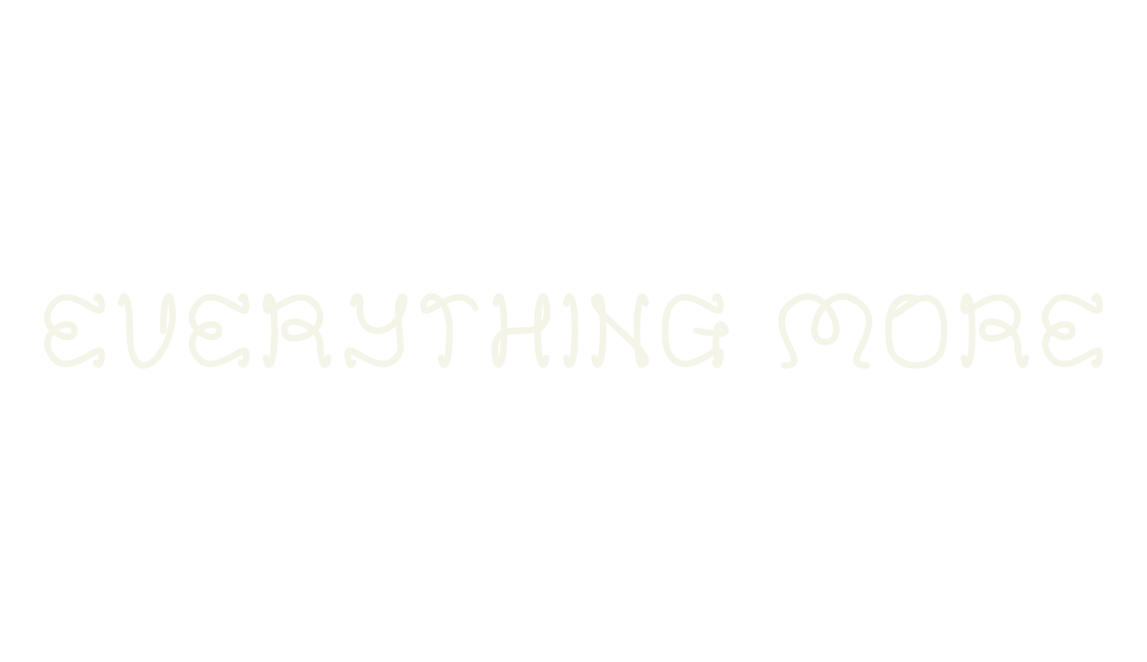 EVERYTHING MORE, display market font preview
