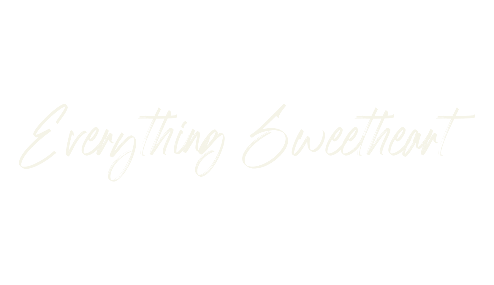 Everything Sweetheart, calligraphy font preview