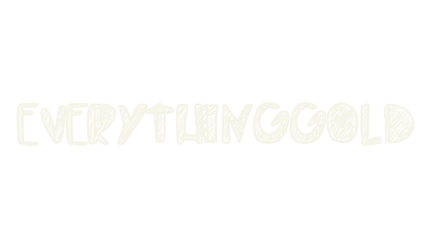 EverythingGold, handwritten font preview