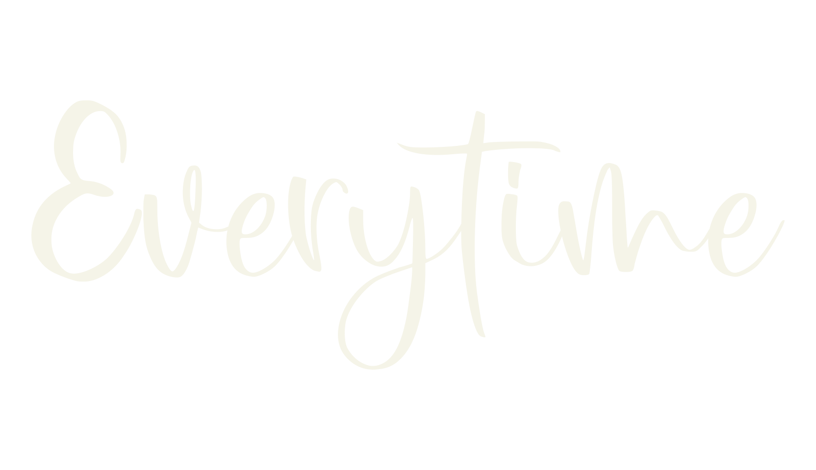 Everytime, calligraphy font preview