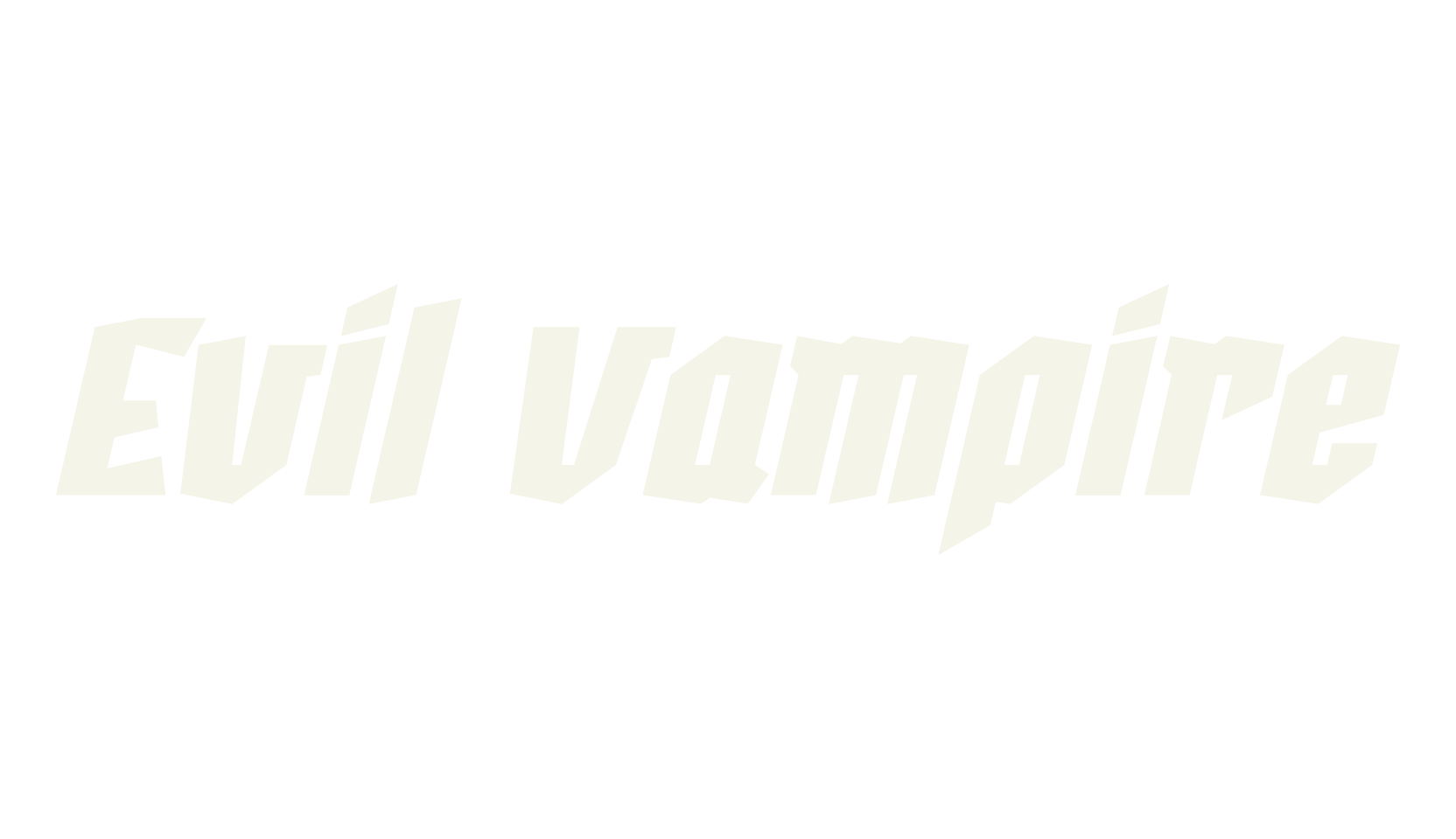 Evil Vampire, retro font preview