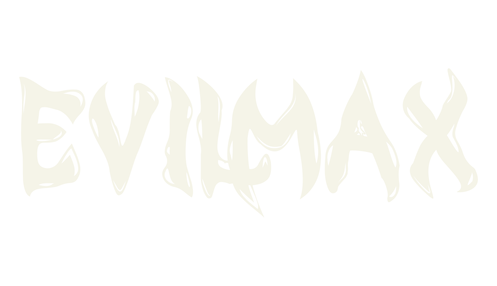 Evilmax, horror font preview