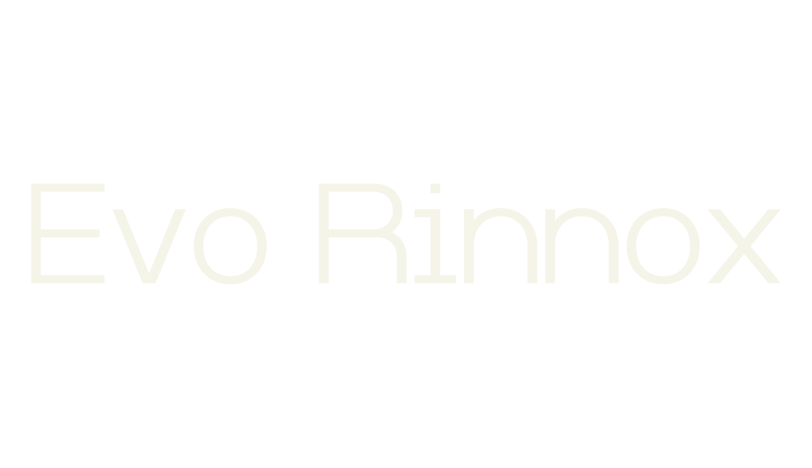Evo Rinnox, sans serif font preview