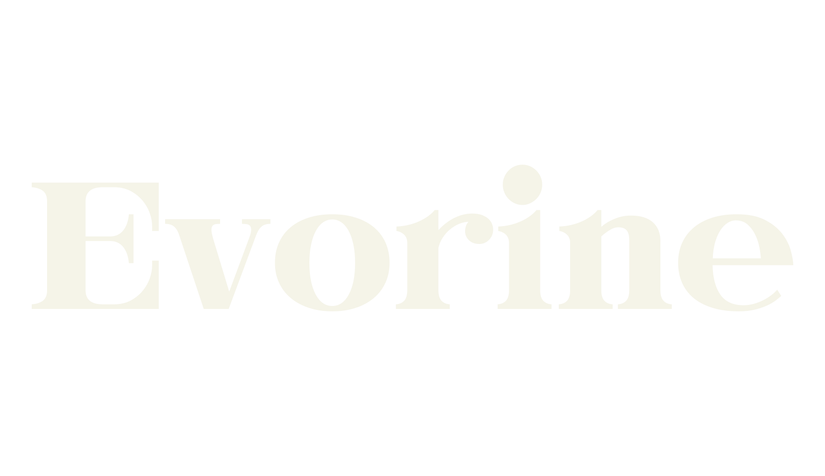 Evorine, serif font preview