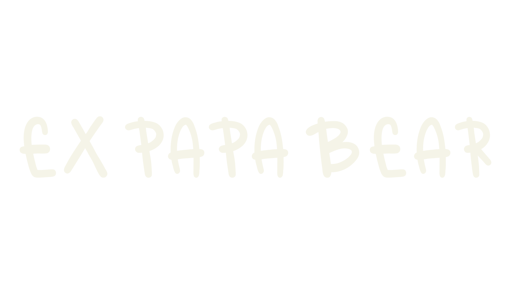 Ex Papa Bear, cursive font preview